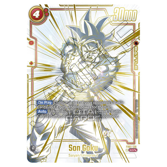 Dragon Ball Super - Fusion World - FB01 - Awakened Pulse - Son Goku (Secret Rare) - FB01-139b