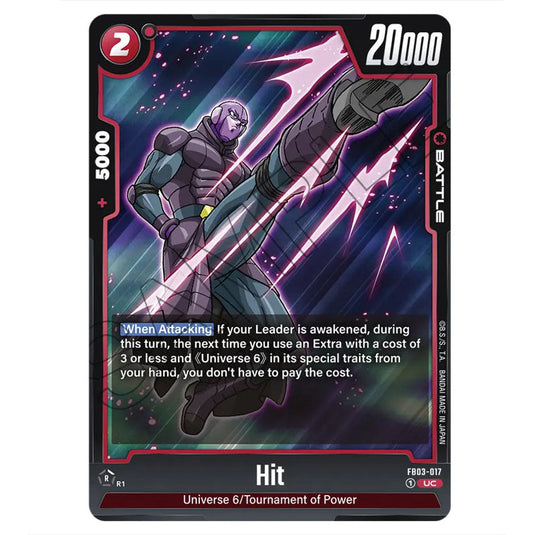 Dragon Ball Super - Fusion World - FB03 - Raging Roar - Hit