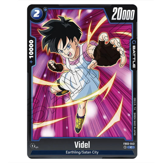 Videl FB03-043 card from the Dragon Ball Super Card Game Fusion World set FB03 - Raging Roar