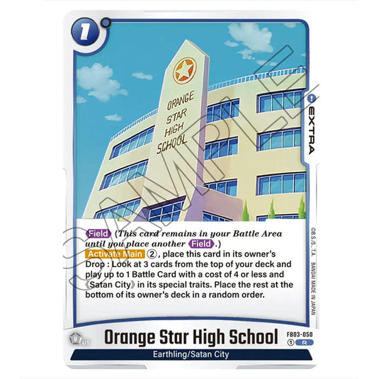 Orange Star High School FB03-050 card from the Dragon Ball Super Card Game Fusion World set FB03 - Raging Roar