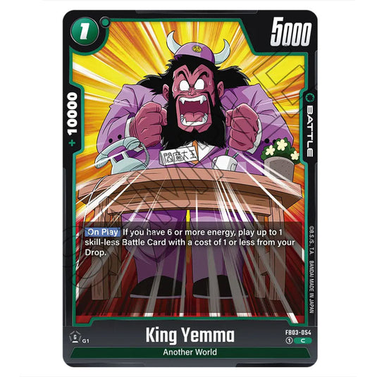 King Yemma FB03-054 card from the Dragon Ball Super Card Game Fusion World set FB03 - Raging Roar