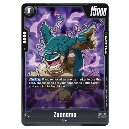 Zoonama FB03-109 card from the Dragon Ball Super Card Game Fusion World set FB03 - Raging Roar