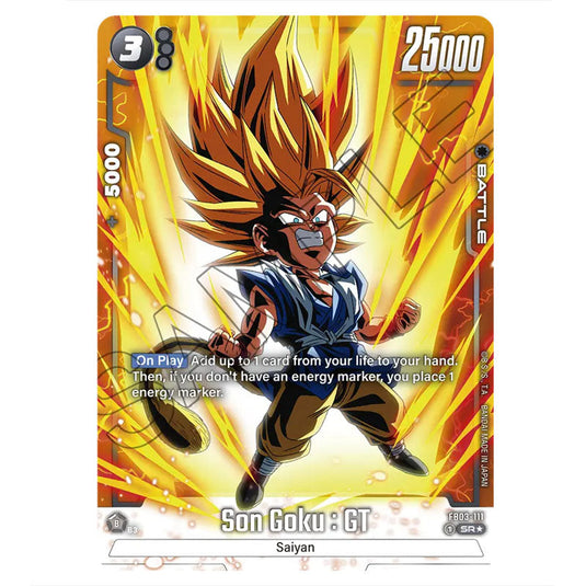 Son Goku : GT FB03-111b card from the Dragon Ball Super Card Game Fusion World set FB03 - Raging Roar