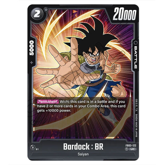 Bardock : BR FB03-122 card from the Dragon Ball Super Card Game Fusion World set FB03 - Raging Roar