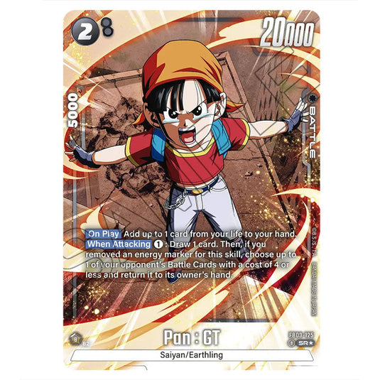 Pan : GT FB03-125b card from the Dragon Ball Super Card Game Fusion World set FB03 - Raging Roar