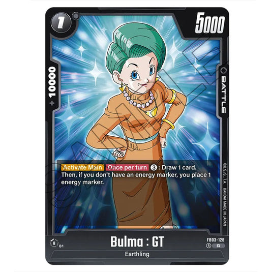 Bulma : GT FB03-128 card from the Dragon Ball Super Card Game Fusion World set FB03 - Raging Roar