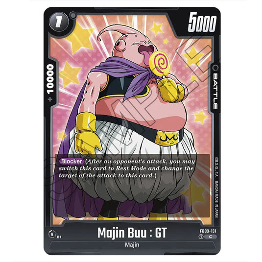 Majin Buu : GT FB03-131 card from the Dragon Ball Super Card Game Fusion World set FB03 - Raging Roar