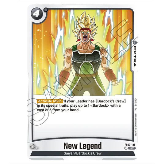 New Legend FB03-135 card from the Dragon Ball Super Card Game Fusion World set FB03 - Raging Roar