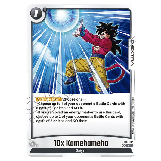 10x Kamehameha FB03-137 card from the Dragon Ball Super Card Game Fusion World set FB03 - Raging Roar