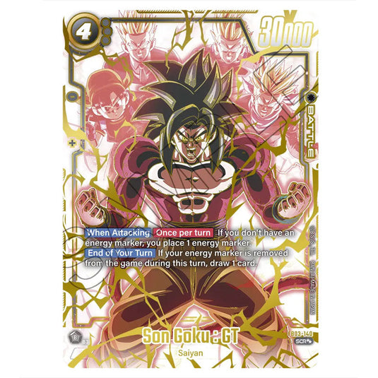 Son Goku : GT FB03-140c card from the Dragon Ball Super Card Game Fusion World set FB03 - Raging Roar