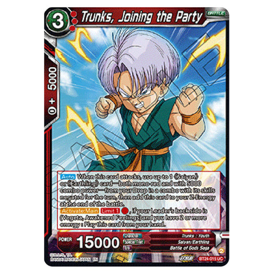 Dragon Ball Super - B24 - Beyond Generations - Trunks, Joining the Party - BT24-015