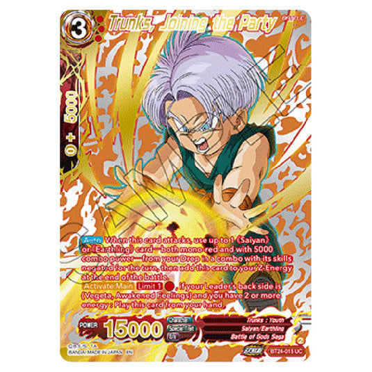 Dragon Ball Super - B24 - Beyond Generations - Trunks, Joining the Party - BT24-015-SPR02