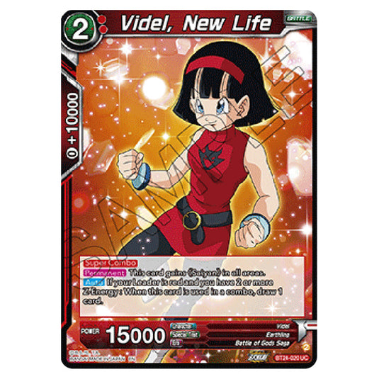 Dragon Ball Super - B24 - Beyond Generations - Videl, New Life - BT24-020