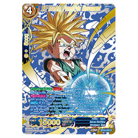 Dragon Ball Super - B24 - Beyond Generations - SS Trunks, Freestyle Movement - BT24-035-SPR02