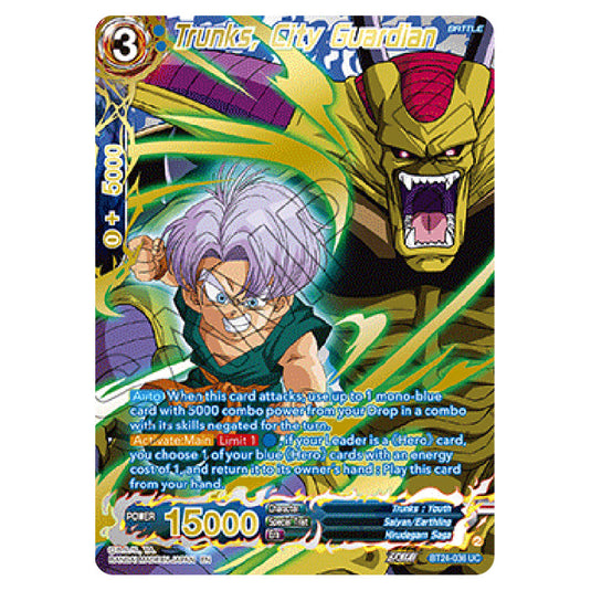 Dragon Ball Super - B24 - Beyond Generations - Trunks, City Guardian - BT24-036-SPR02