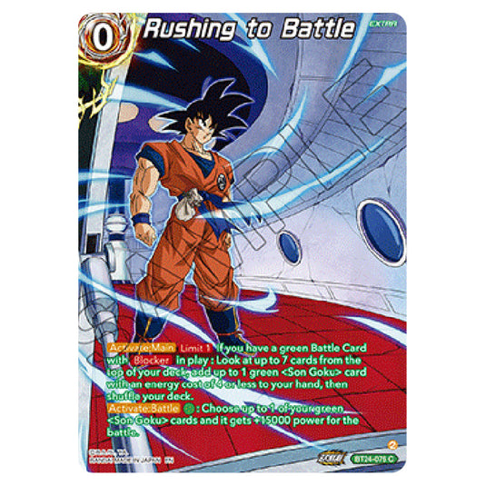 Dragon Ball Super - B24 - Beyond Generations - Rushing to Battle - BT24-076-SPR