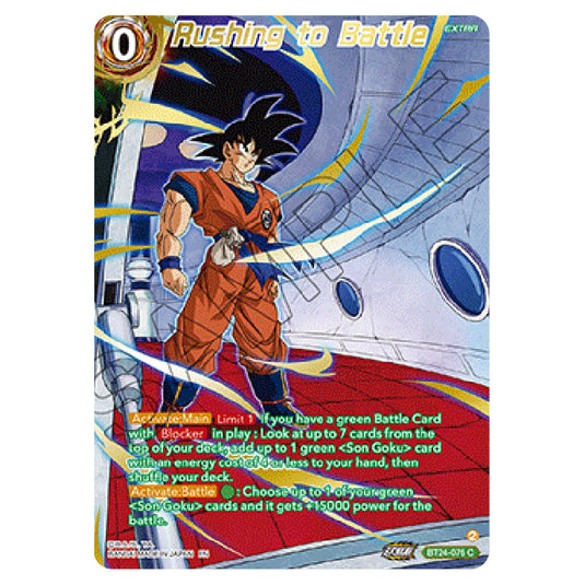 Dragon Ball Super - B24 - Beyond Generations - Rushing to Battle - BT24-076-SPR02