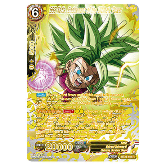 Dragon Ball Super - B24 - Beyond Generations - SS2 Kefla, Endowment of the Ultimate Power - BT24-108_PR02