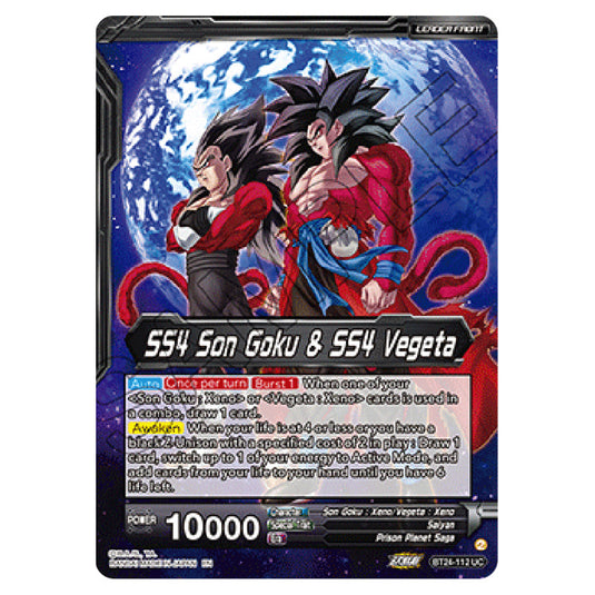 Dragon Ball Super - B24 - Beyond Generations - SS4 Son Goku & SS4 Vegeta - BT24-112_PR