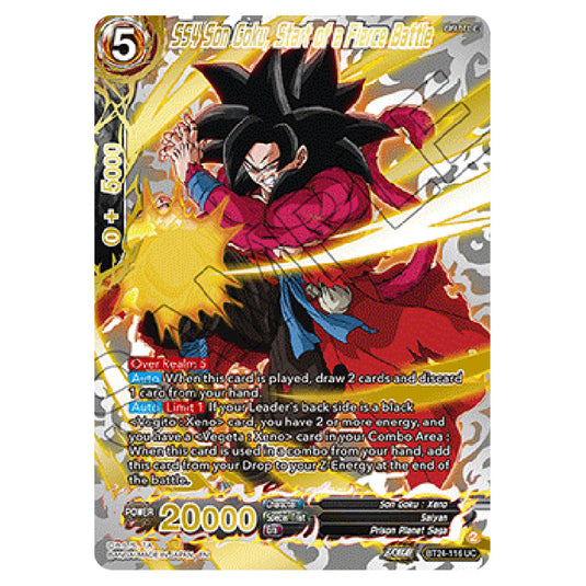 Dragon Ball Super - B24 - Beyond Generations - SS4 Son Goku, Start of a Fierce Battle - BT24-116_PR02