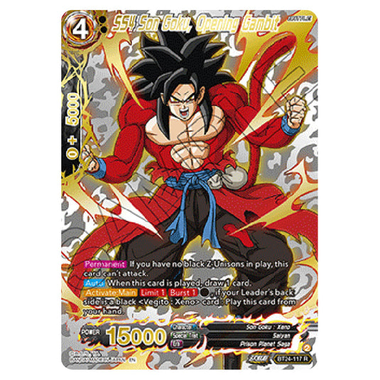 Dragon Ball Super - B24 - Beyond Generations - SS4 Son Goku, Opening Gambit - BT24-117_PR02