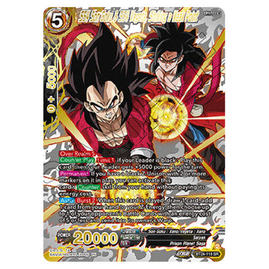 Dragon Ball Super - B24 - Beyond Generations - SS4 Son Goku & SS4 Vegeta, Striking a Weak Point - BT24-118_PR03