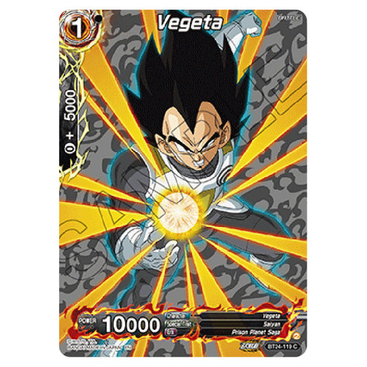 Dragon Ball Super - B24 - Beyond Generations - Vegeta - BT24-119_PR