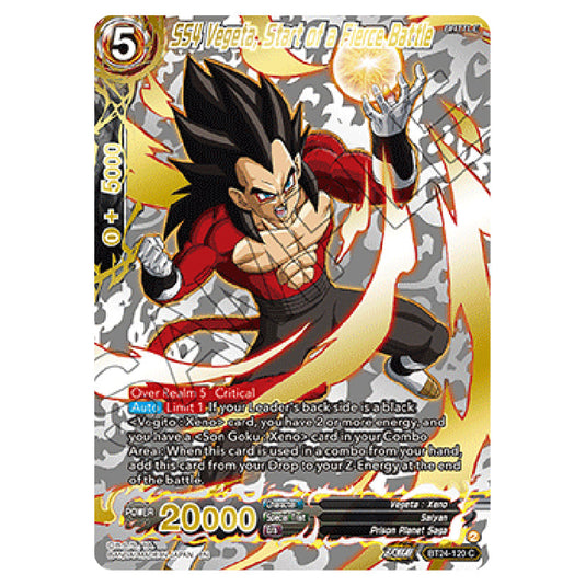 Dragon Ball Super - B24 - Beyond Generations - SS4 Vegeta, Start of a Fierce Battle - BT24-120_PR02