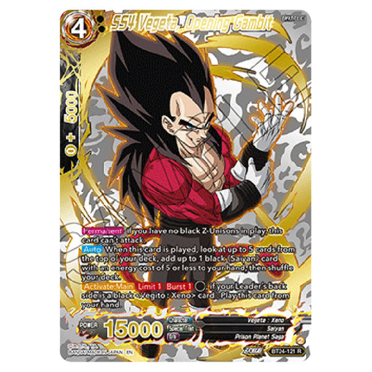 Dragon Ball Super - B24 - Beyond Generations - SS4 Vegeta, Opening Gambit - BT24-121_PR02