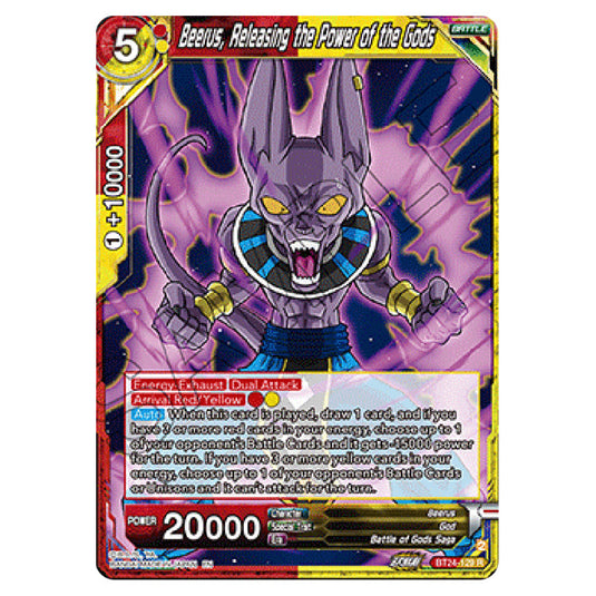 Dragon Ball Super - B24 - Beyond Generations - Beerus, Releasing the Power of the Gods - BT24-129