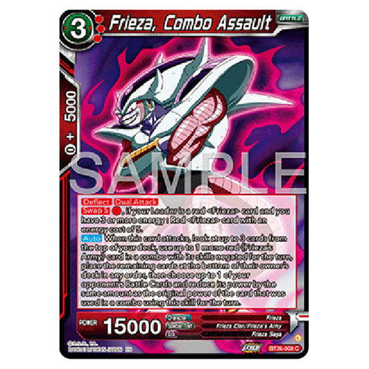 Dragon Ball Super - B26 - Ultimate Advent - Frieza, Combo Assault - BT26-008