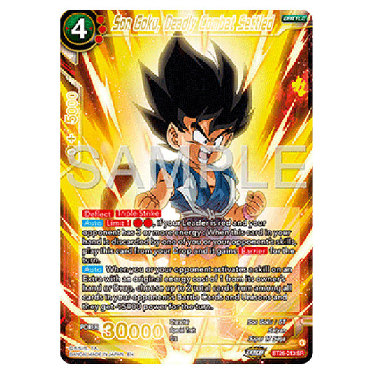 Dragon Ball Super - B26 - Ultimate Advent - Son Goku, Deadly Combat Settled - BT26-013