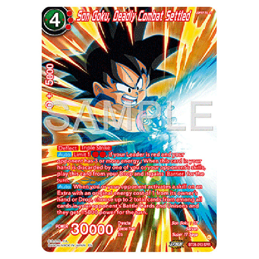 Dragon Ball Super - B26 - Ultimate Advent - Son Goku, Deadly Combat Settled - BT26-013a