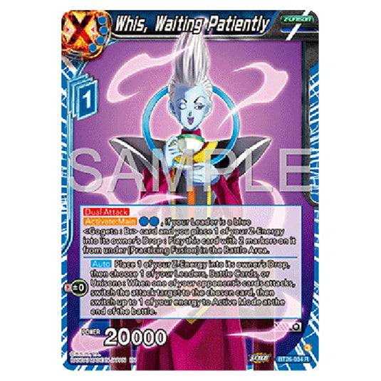 Dragon Ball Super - B26 - Ultimate Advent - Whis, Waiting Patiently - BT26-034