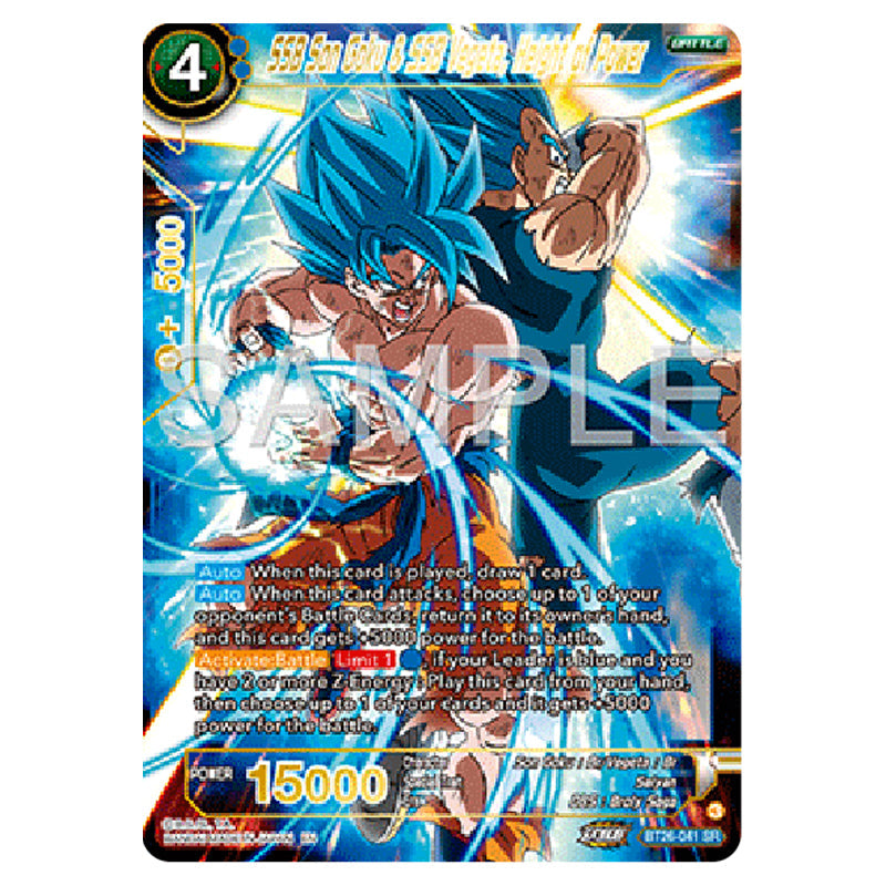 Note Ssb Dbz Dragon Ball Super - B26 - Ultimate Advent - SSB Son Goku & SSB Vegeta,