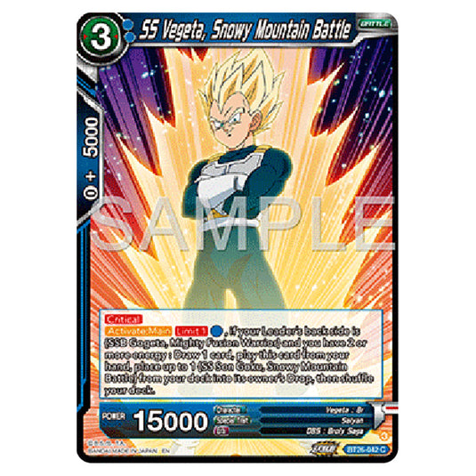 Dragon Ball Super - B26 - Ultimate Advent - SS Vegeta, Snowy Mountain Battle - BT26-042