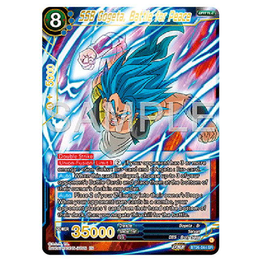 Dragon Ball Super - B26 - Ultimate Advent - SSB Gogeta, Battle for Peace - BT26-044