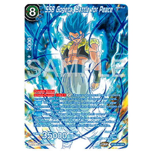 Dragon Ball Super - B26 - Ultimate Advent - SSB Gogeta, Battle for Peace - BT26-044a