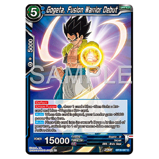 Dragon Ball Super - B26 - Ultimate Advent - Gogeta, Fusion Warrior Debut - BT26-047