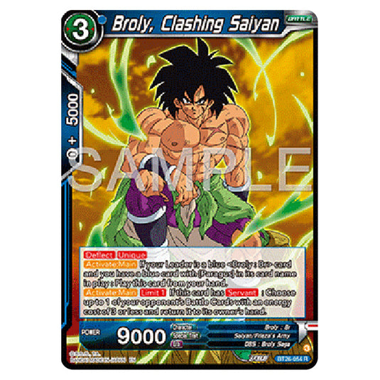 Dragon Ball Super - B26 - Ultimate Advent - Broly, Clashing Saiyan - BT26-054