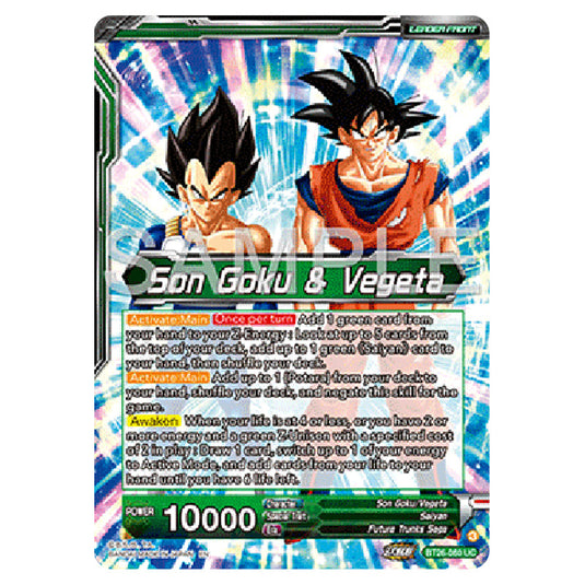 Dragon Ball Super - B26 - Ultimate Advent - Son Goku & VegetaVegito, Distant Fusion - BT26-060