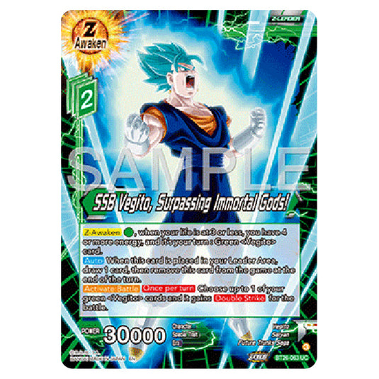 Dragon Ball Super - B26 - Ultimate Advent - SSB Vegito, Surpassing Immortal Gods! - BT26-063