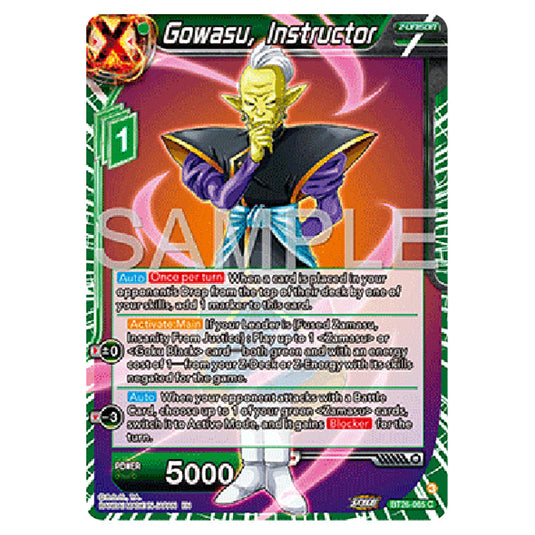 Dragon Ball Super - B26 - Ultimate Advent - Gowasu, Instructor - BT26-065