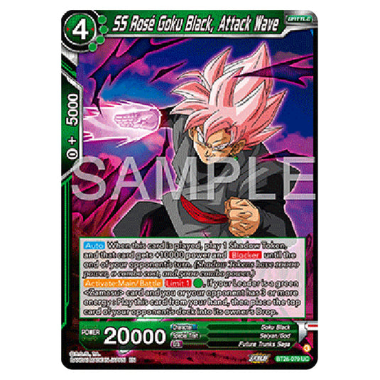 Dragon Ball Super - B26 - Ultimate Advent - SS Rosé Goku Black, Attack Wave - BT26-079