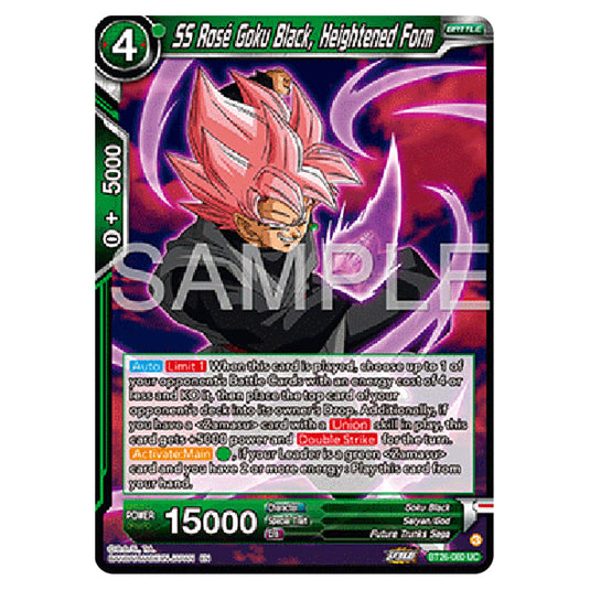 Dragon Ball Super - B26 - Ultimate Advent - SS Rosé Goku Black, Heightened Form - BT26-080