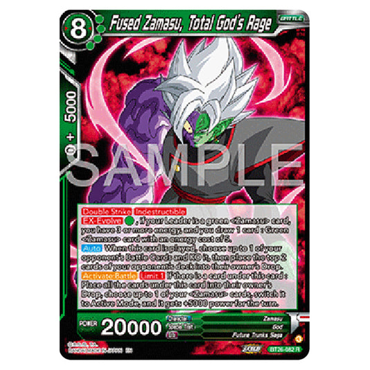 Dragon Ball Super - B26 - Ultimate Advent - Fused Zamasu, Total God's Rage - BT26-082