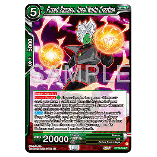 Dragon Ball Super - B26 - Ultimate Advent - Fused Zamasu, Ideal World Creation - BT26-084