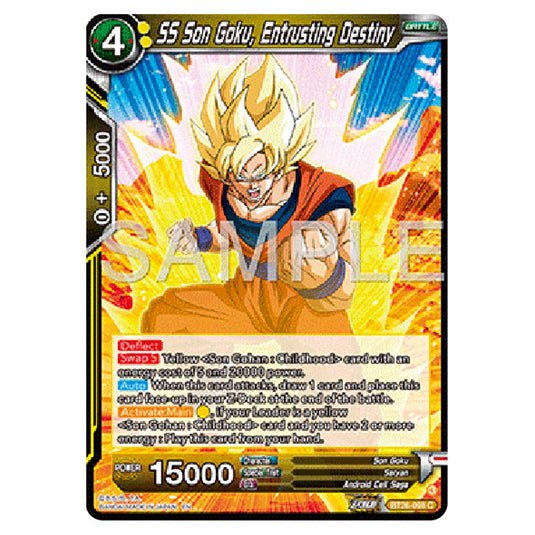 Dragon Ball Super - B26 - Ultimate Advent - SS Son Goku, Entrusting Destiny - BT26-098