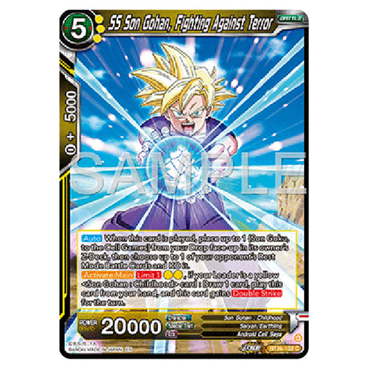 Dragon Ball Super - B26 - Ultimate Advent - SS Son Gohan, Fighting Against Terror - BT26-102