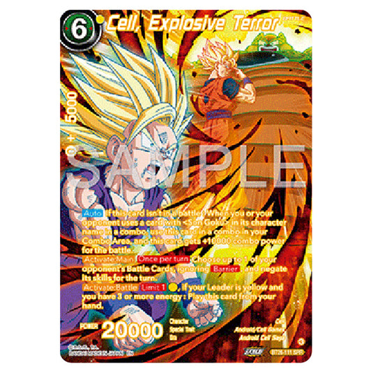 Dragon Ball Super - B26 - Ultimate Advent - Cell, Explosive Terror - BT26-111a